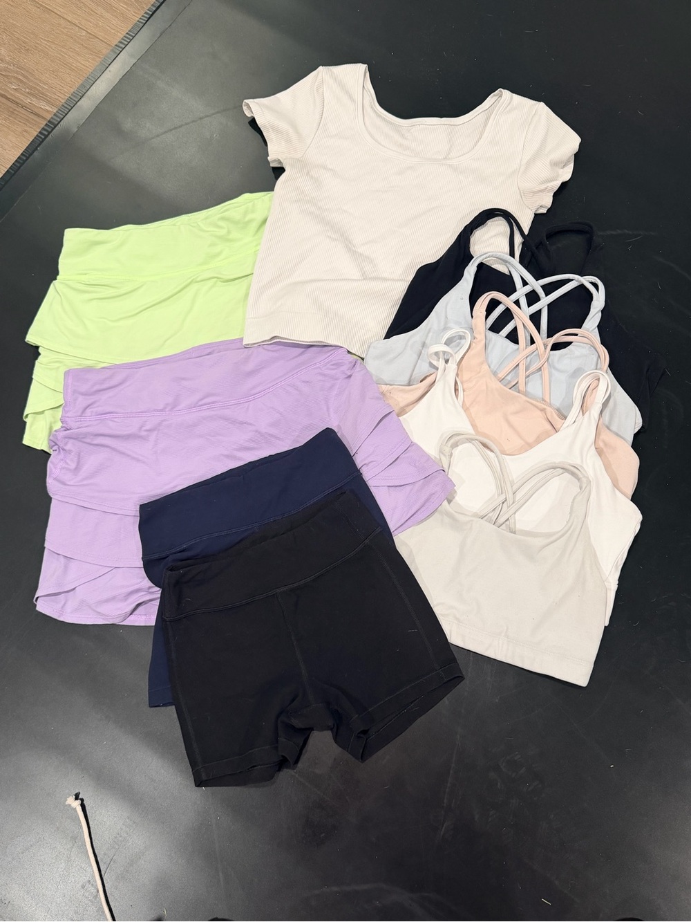Athleta Girl 10-Piece Athletic Bundle Bras Skorts Shorts Top Mixed Sizes